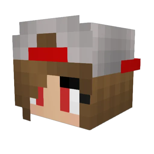 KidBotz Minecraft avatar head, 3D render
