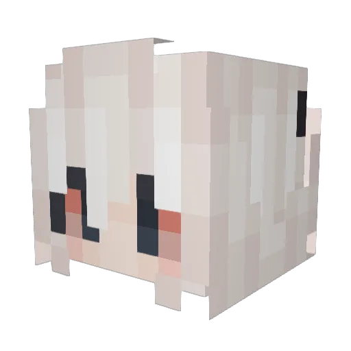 KidBurrow Minecraft avatar head, 3D render
