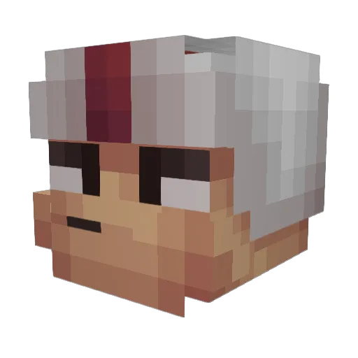 KidButtowski Minecraft avatar head, 3D render