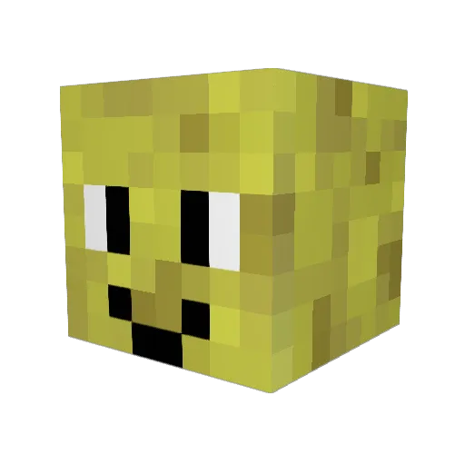 KidDresden Minecraft avatar head, 3D render