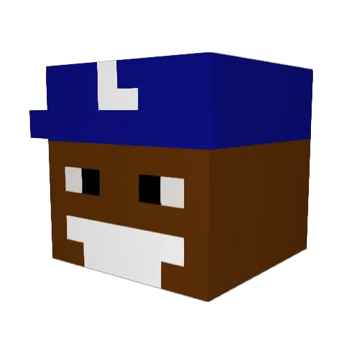 KidEnioBala Minecraft avatar head, 3D render