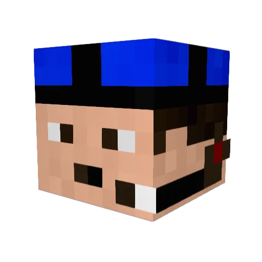 KidGamer_101 Minecraft avatar head, 3D render