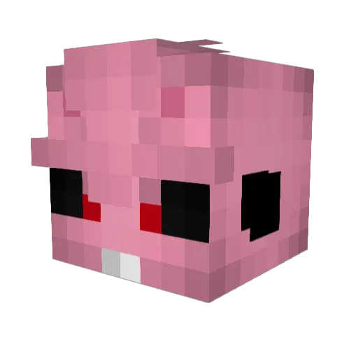 KidGuu Minecraft avatar head, 3D render