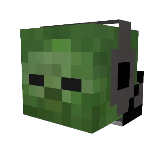 KidHunter2012 Minecraft avatar head, 3D render