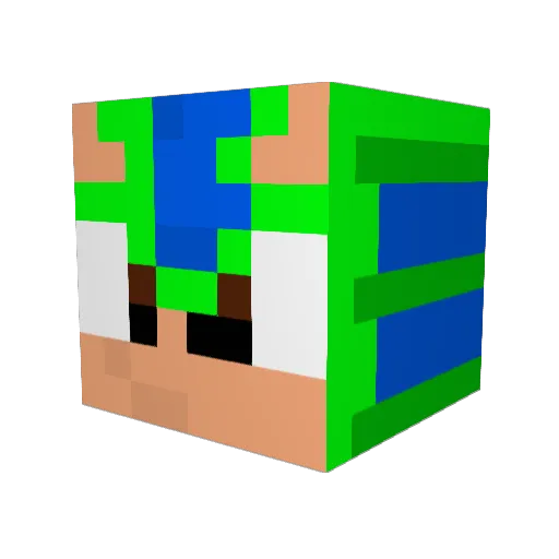 KidJustice14 Minecraft avatar head, 3D render