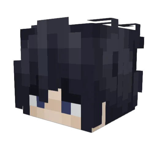 KidKlay Minecraft avatar head, 3D render