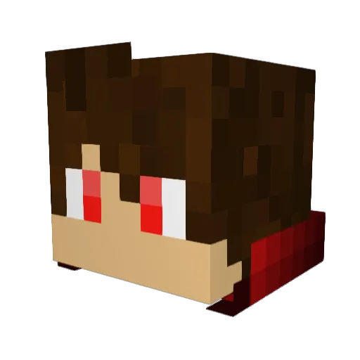 KidKoop Minecraft avatar head, 3D render