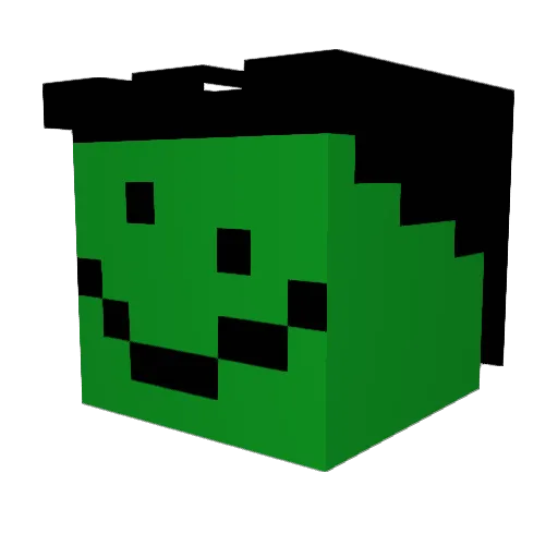 KidNamedJicolas Minecraft avatar head, 3D render