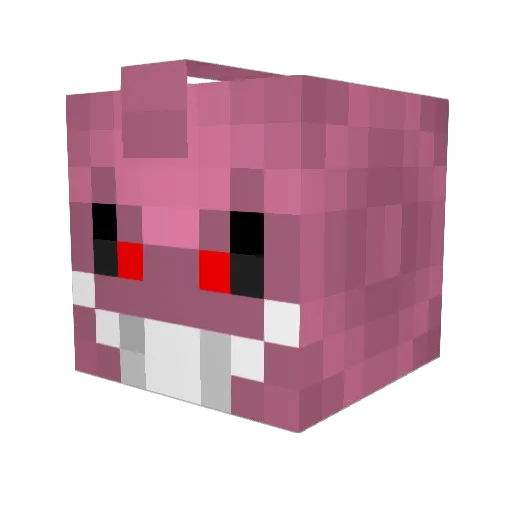 KidSlam Minecraft avatar head, 3D render