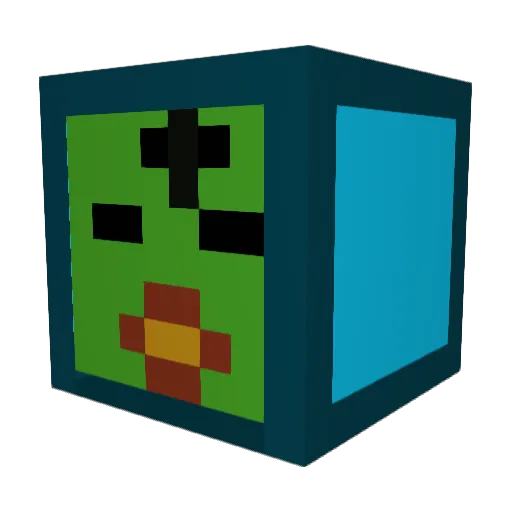 KidX811 Minecraft avatar head, 3D render