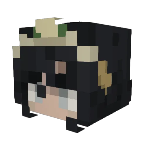 KidZofJKD Minecraft avatar head, 3D render