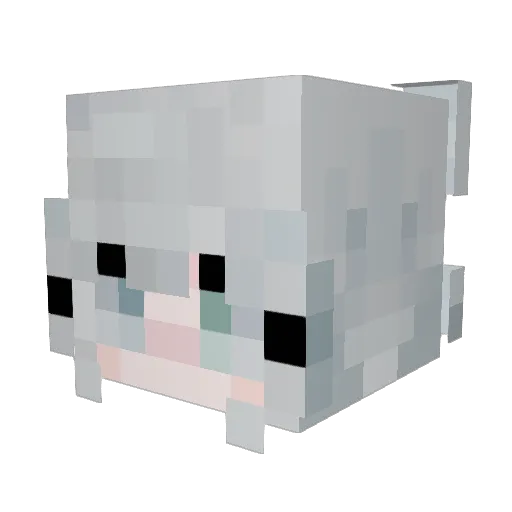 Kida_Ikuyo Minecraft avatar head, 3D render