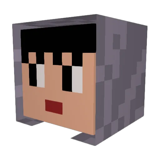 Kida_Kanata23 Minecraft avatar head, 3D render