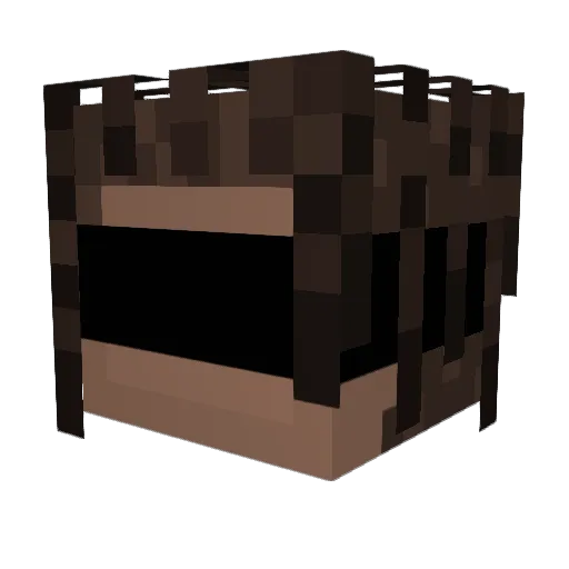Kidbomber Minecraft avatar head, 3D render