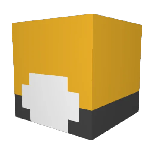KiddMute Minecraft avatar head, 3D render