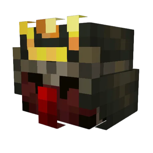 KiddShogun Minecraft avatar head, 3D render