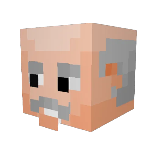 Kiddlet_1 Minecraft avatar head, 3D render