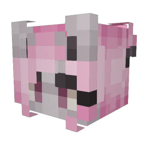 KiddoOk Minecraft avatar head, 3D render