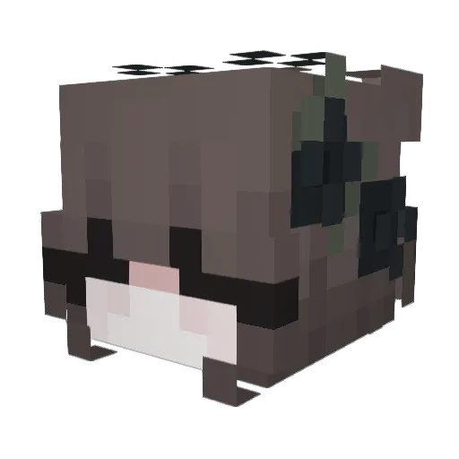 Kidems Minecraft avatar head, 3D render