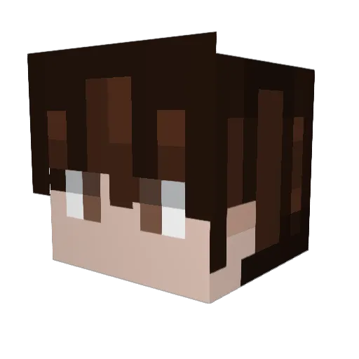 Kidewave12 Minecraft avatar head, 3D render