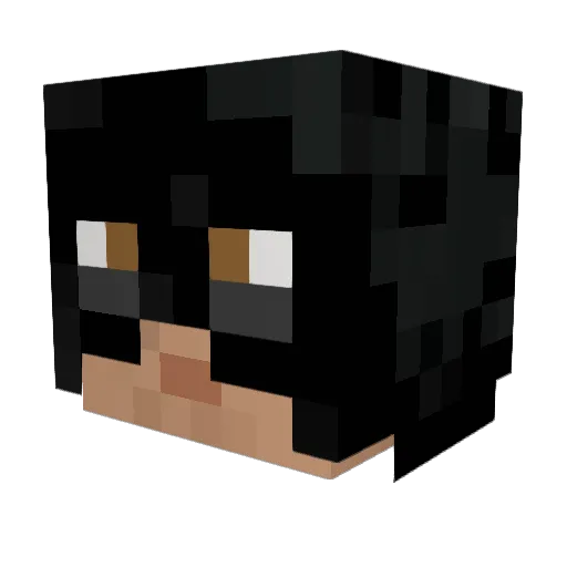 Kididum Minecraft avatar head, 3D render