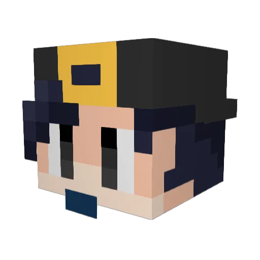 Kidkarma4 Minecraft avatar head, 3D render