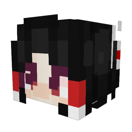 Kidren Minecraft avatar head, 3D render