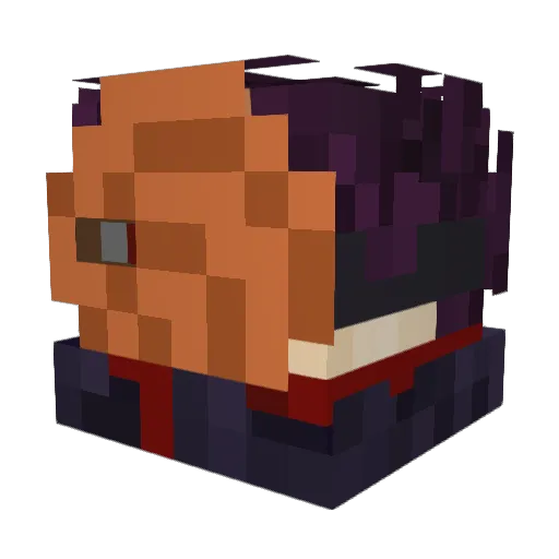 Kids9077 Minecraft avatar head, 3D render