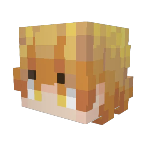 Kidvang2530 Minecraft avatar head, 3D render