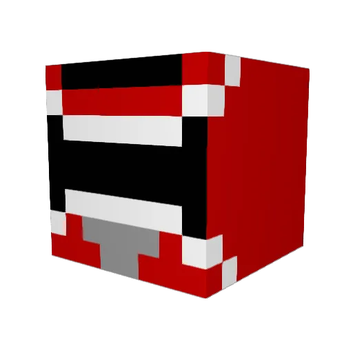 Kidvillain Minecraft avatar head, 3D render