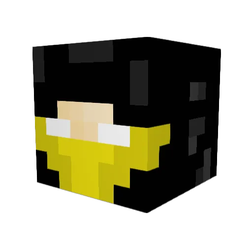 Kidwheezy Minecraft avatar head, 3D render
