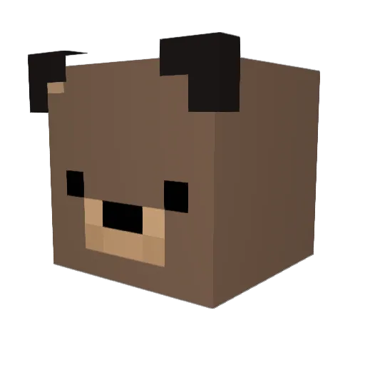 KidzOnCoke Minecraft avatar head, 3D render