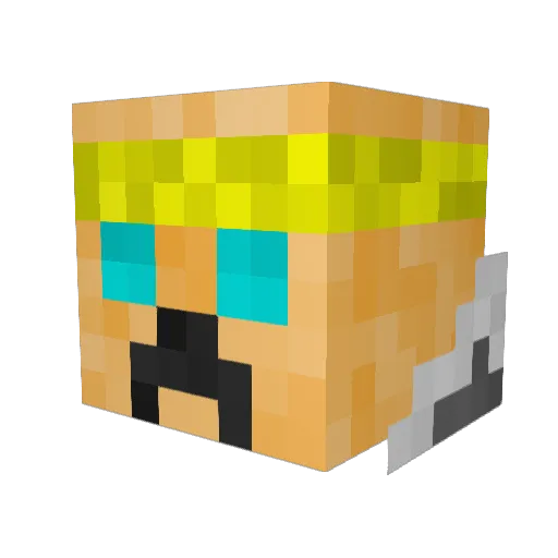 Kie7999 Minecraft avatar head, 3D render