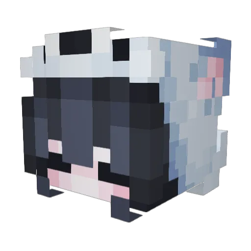 KieTheWolf13 Minecraft avatar head, 3D render