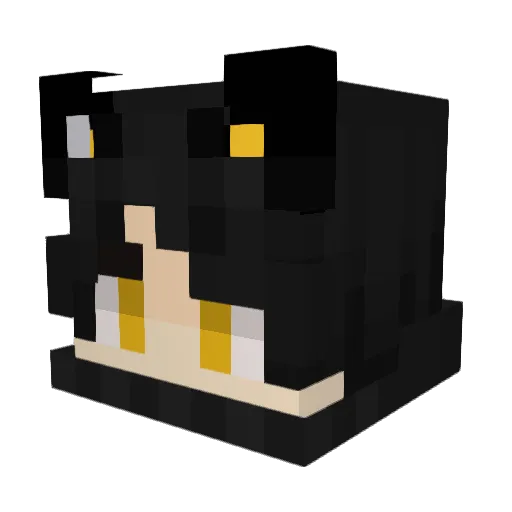 KieferFokus Minecraft avatar head, 3D render