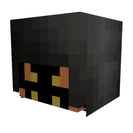Kiefernfuchs Minecraft avatar head, 3D render