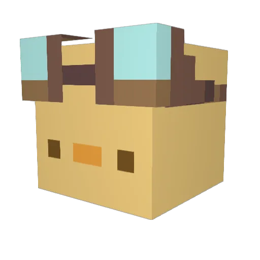 Kieffrey_ Minecraft avatar head, 3D render