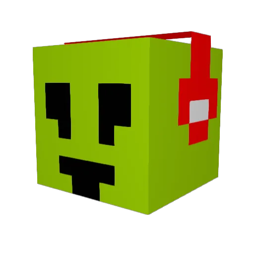 Kiele2000 Minecraft avatar head, 3D render