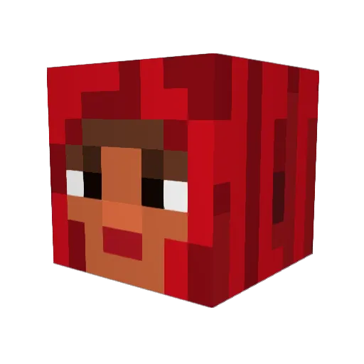 KiemKong Minecraft avatar head, 3D render