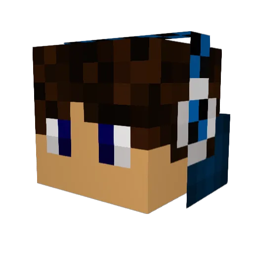 Kien1446 Minecraft avatar head, 3D render