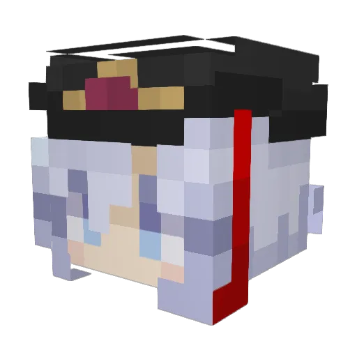 Kienbinh Minecraft avatar head, 3D render