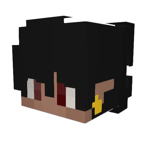 KierSane Minecraft avatar head, 3D render