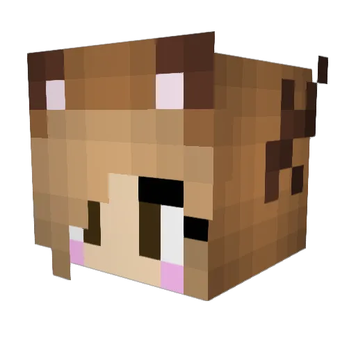 KieraCupQuake Minecraft avatar head, 3D render