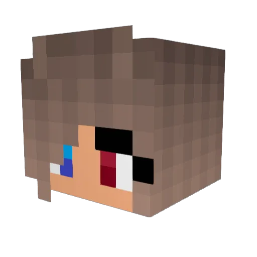 Kiera_12 Minecraft avatar head, 3D render