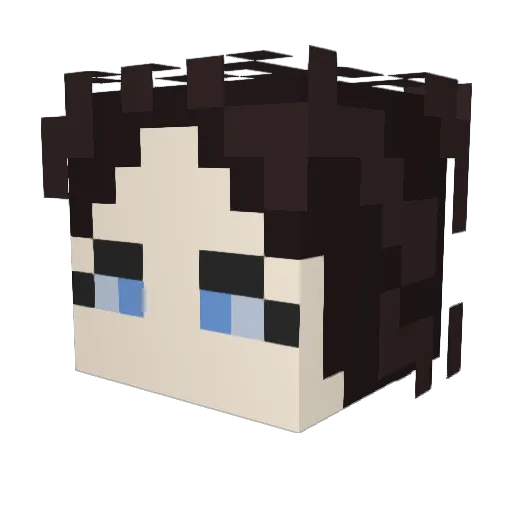 Kiera_H Minecraft avatar head, 3D render