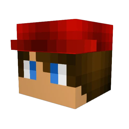 Kieran3168 Minecraft avatar head, 3D render