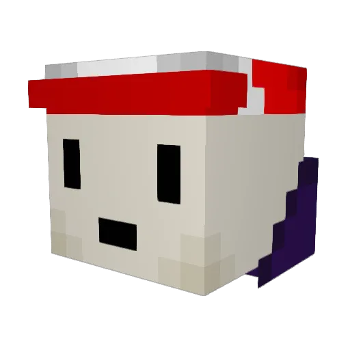 Kierenp55 Minecraft avatar head, 3D render