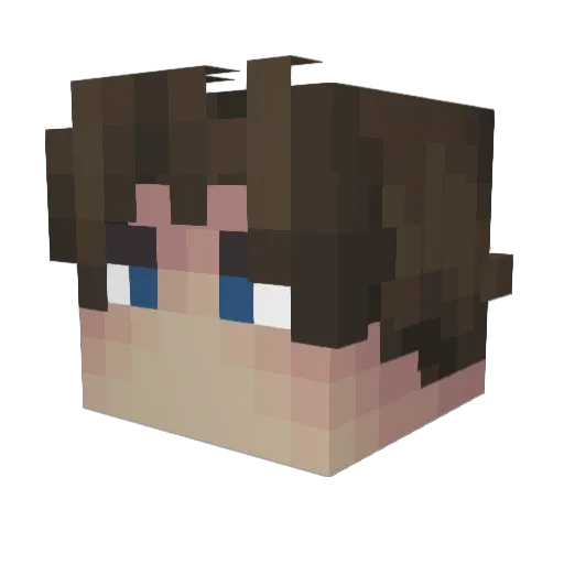 Kiero298 Minecraft avatar head, 3D render