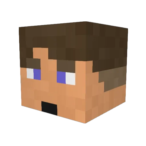 Kieron2025 Minecraft avatar head, 3D render