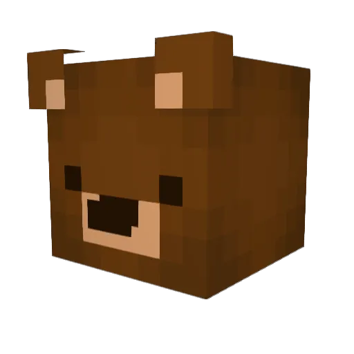 Kieruyagi Minecraft avatar head, 3D render